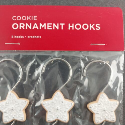 Hallmark Keepsake Star Cookie Ornament Hooks Set Of 5 Hooks