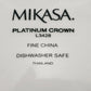 Mikasa Platinum Crown Soup Bowl L3428 Fine China 8.5" Silver Trim Vtg Thailand