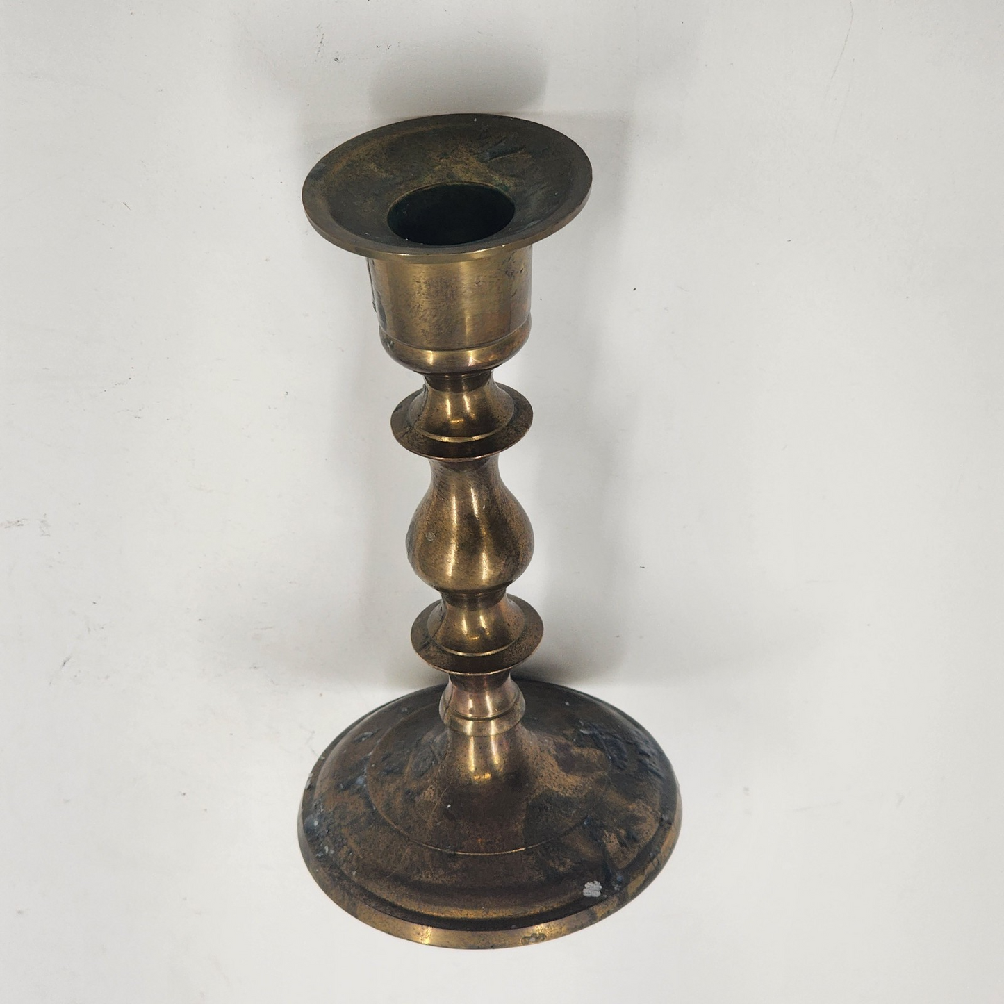Solid Brass Victorian Candle Holder 5.75" Vintage Candlestick Made in India