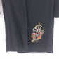Escio-T Women's Black Rhinestone Endless Love Cross Heart Graphic Top Large