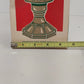 Vintage ACLA Bubbling Electric Christmas Hurricane Lamp Holly Decor