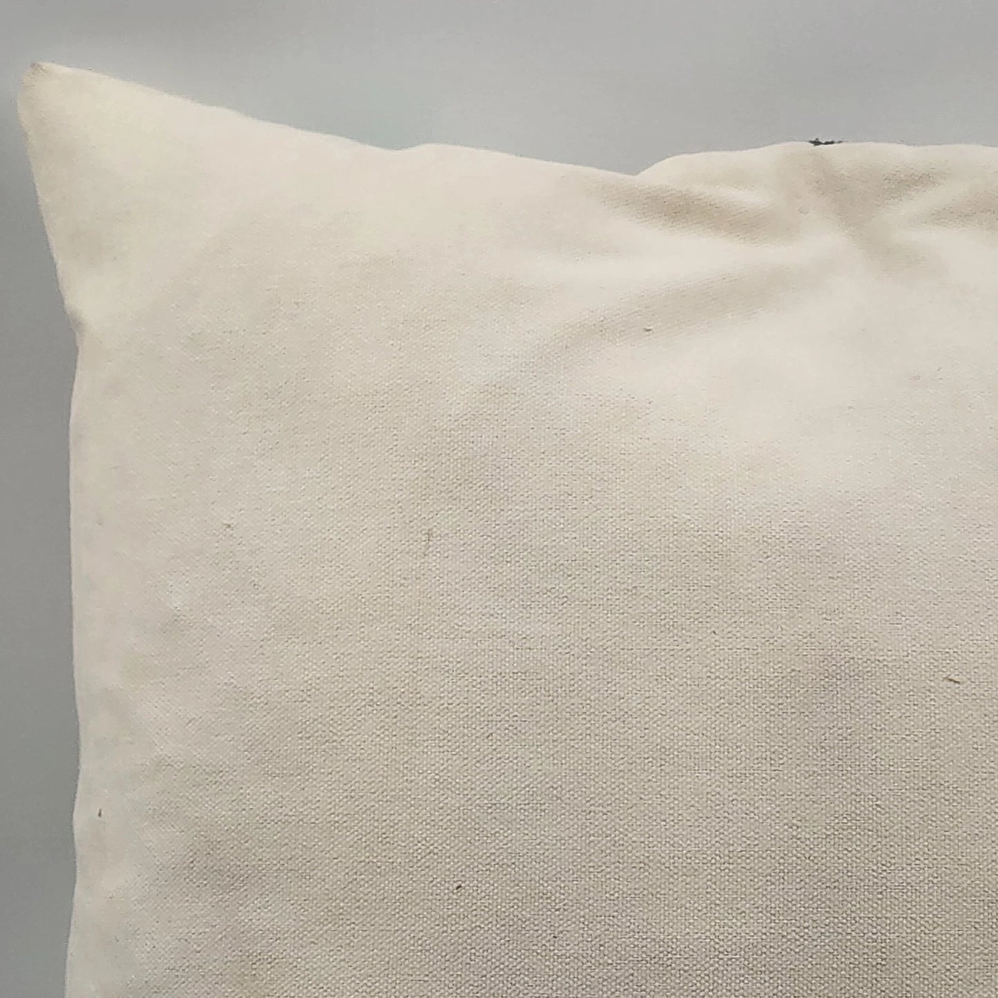 Decorative Down Throw Pillow 20"x20" White Green Embroidered Floral Leaf Pattern