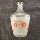 Classic Car Decanter Carafe 6" Tall Clear Frosted No Stopper 4 Images Circa 1900