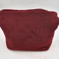 The Sak Red Woven Crochet Shoulder Bag Purse Leather Strap 12"x10"x6" Vintage