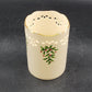 Lenox Pierced Holly Votive Candle Holder Vase Holiday Dimension Ivory Porcelain