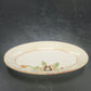 Porcelain Oval Serving Dish Plate 6" Hand Painted Floral Orange Trim Japan