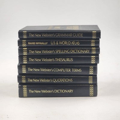 Websters Library of Practical Information Book Set In Case 7 Small Books 1990