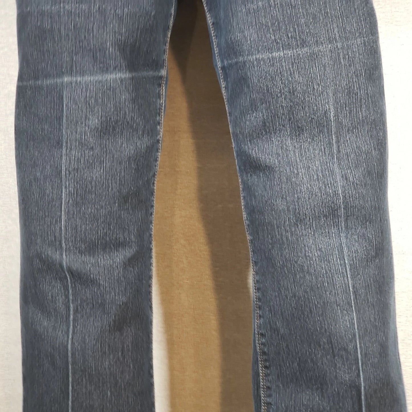 Gloria Vanderbilt Amanda Jeans Sz 10 Womens Blue Denim Creased 34x32 Classic Fit