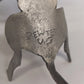 Zemtek Pewter Mouse Holding Bell Figurine Red Nose 3" Collectible Metal Ornament