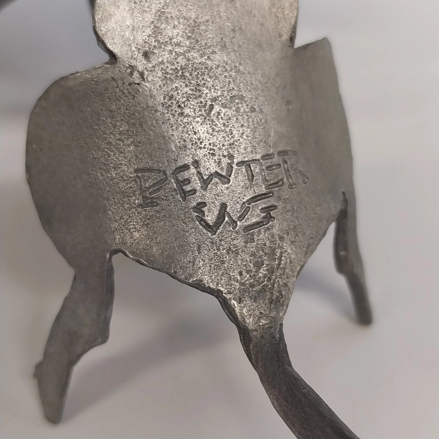 Zemtek Pewter Mouse Holding Bell Figurine Red Nose 3" Collectible Metal Ornament