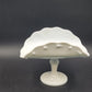 1970s Indiana Milk Glass Teardrop Footed Banana Fruit Bowl 11" Vintage MCM
