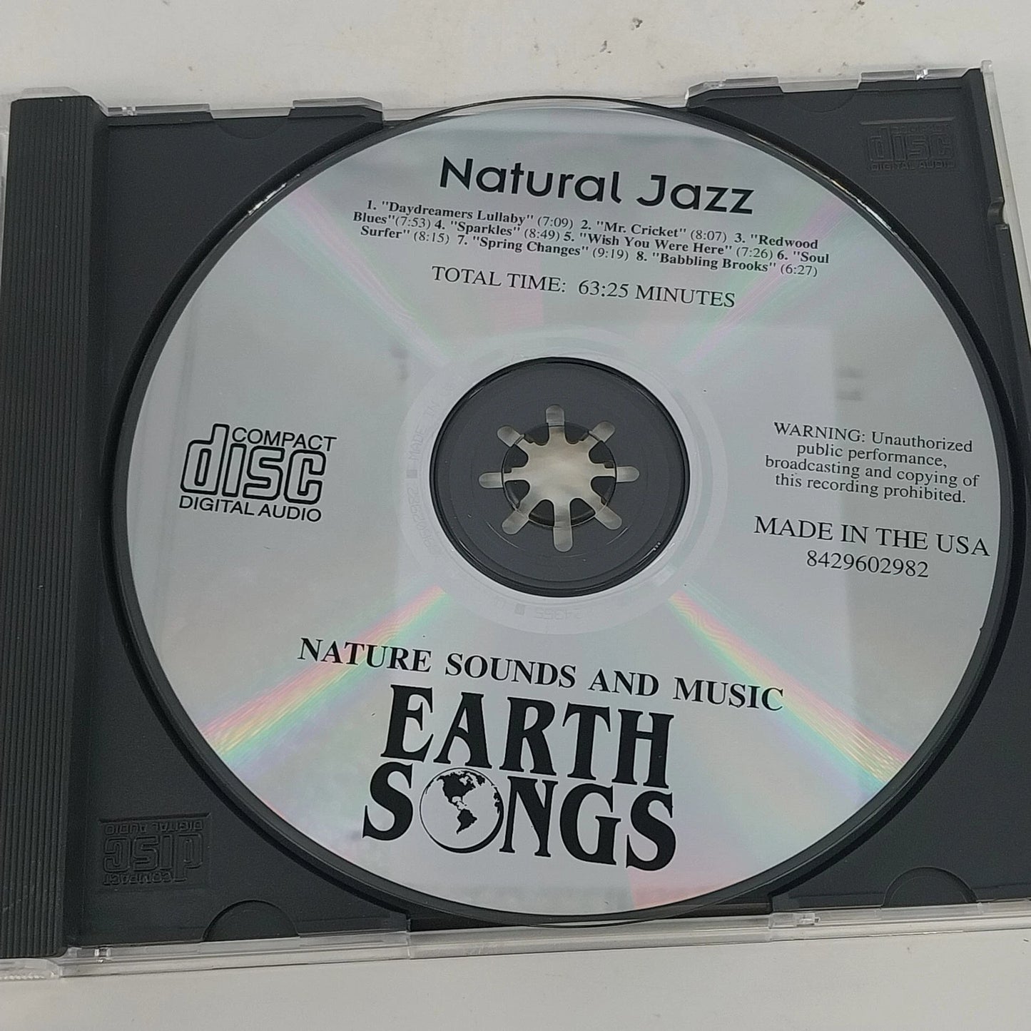 Earth Songs 6 CD Lot Natural Guitar Jazz Atlantic Desert Thunderstorm Blues