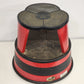 Vestil Red Steel Rolling Step Stool 2-Step 500 lb Capacity Industrial Made USA