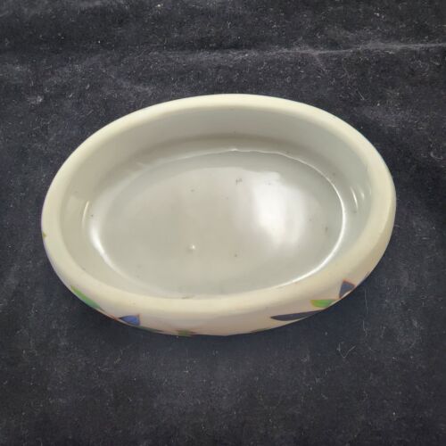 Carpentier Argentan Porcelain Oval Jewelry Box Birds & Flowers