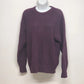 Vintage Gachet Womens Medium Geometric Knit Sweater Purple