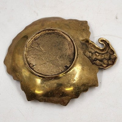 Brass Leaf Tray Trinket Dish The Vine 380 Colonial Virginia Hampton VA Korea