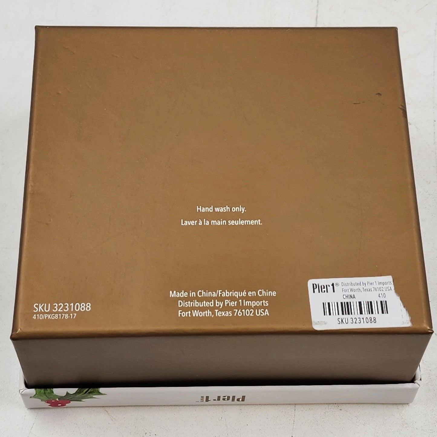 Santa Claus Glass Salt and Pepper Shaker Set Pier 1 Hand Blown 3.5" Holiday Gift