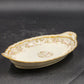 Limoges Ardennes Relish Dish 9.25" Pink Roses Gold Trim Theodore Haviland France