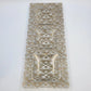 Gold White Floral Glass Serving Platter & 2 Side Dishes 3 Piece Set 22" Vintage
