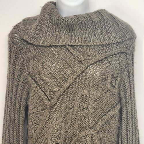 Gray Open Knit Pullover Sweater Acrylic JH Collectibles Women Medium Vintage