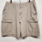 Merona Khaki Cargo Shorts Men's Size 36 Beige Pockets Cotton Rayon Blend