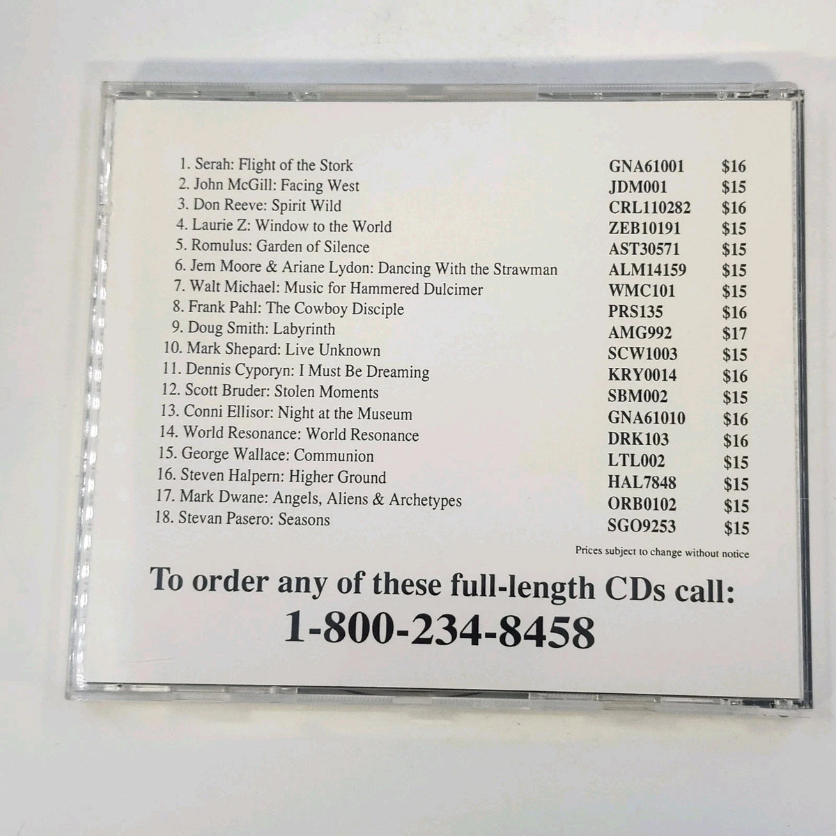 Adventures in Music 7 CD Lot AIM-62-68 Rock Jazz Country New Age Sampler 1992