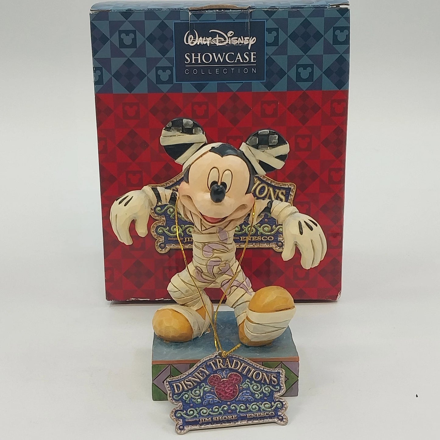 Jim Shore Walt Disney Showcase Happy Haunting Mummy Mickey Figurine 4023553 Box