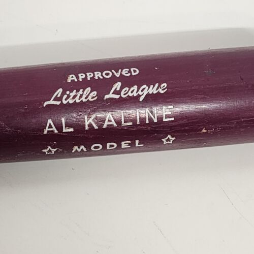 Spalding Brown 28” Wood Baseball Bat Al Kaline Little League Model 48-131 Taped