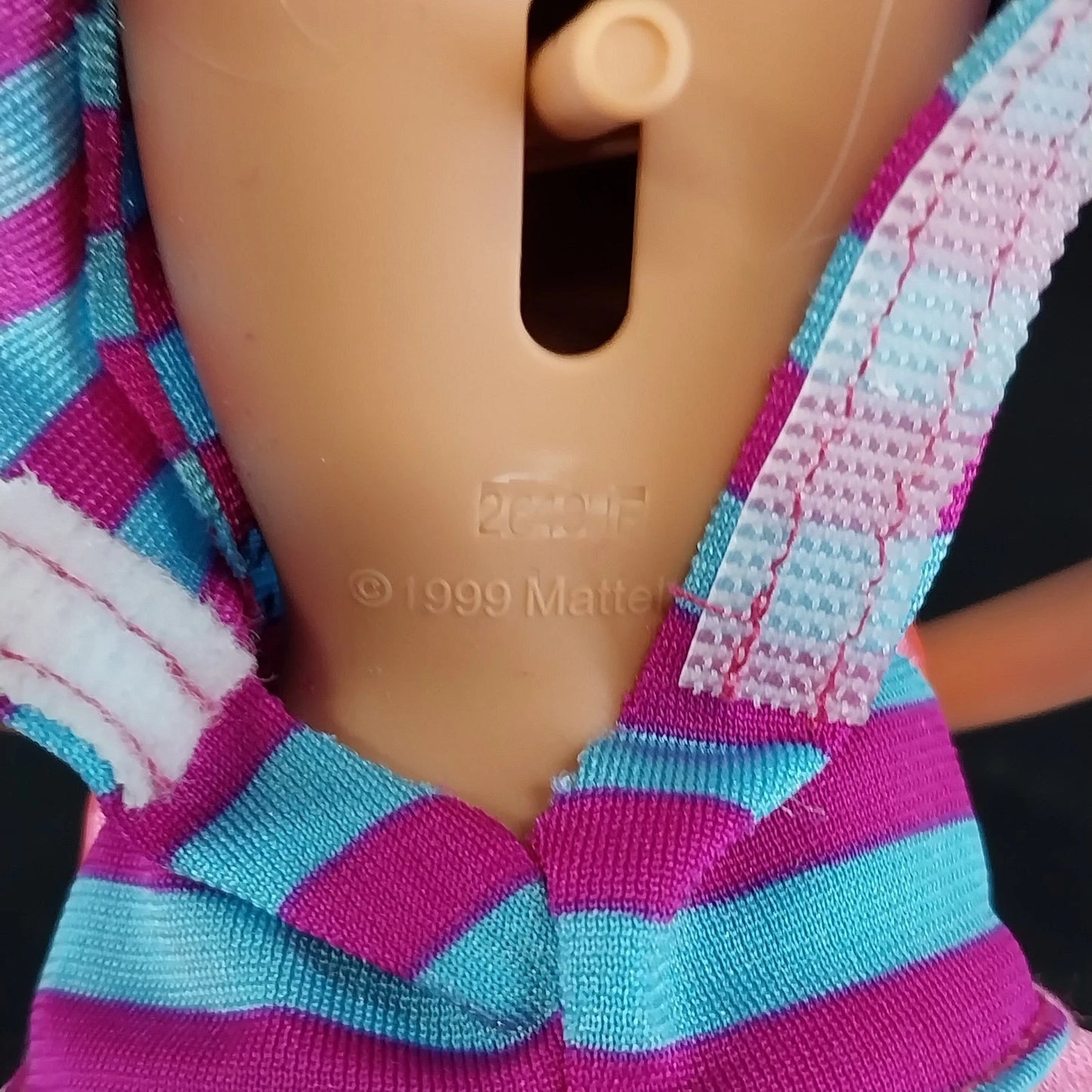 Mattel Barbie I Can Be Babysitter Doll Blonde Stripe Dress Y2K