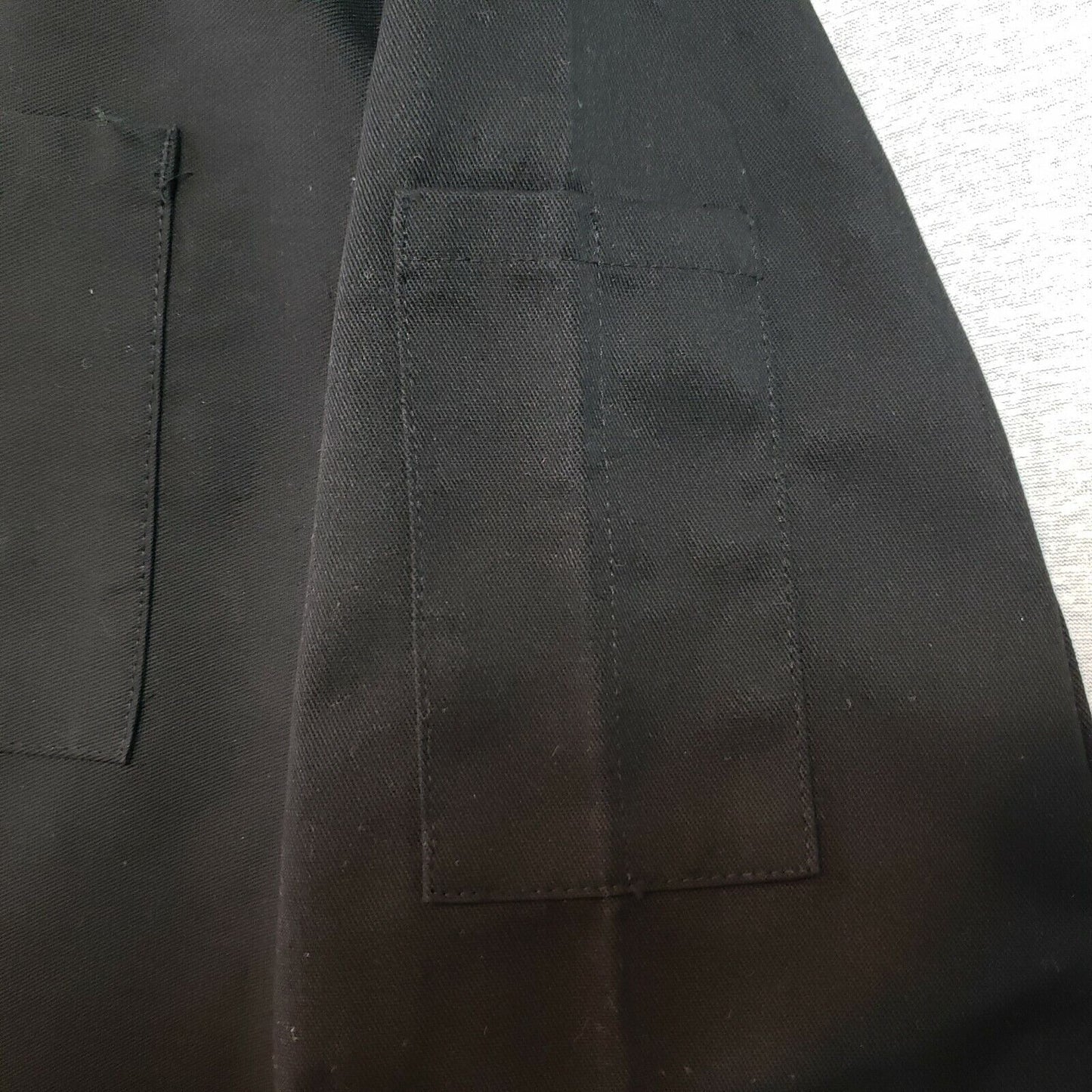 Fame Fabrics C10P Chef Coat Black XL 10 Button Long Sleeve