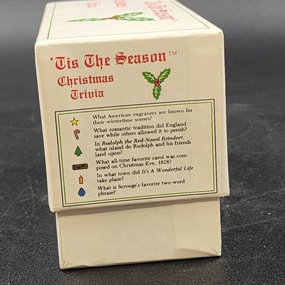 Christmas Trivia Card Game History by Tis the Season 1800 Questions USA 1996