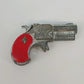 Hubley Derringer Cap Gun Replica Red Grips Die Cast Toy Pistol Vintage Western