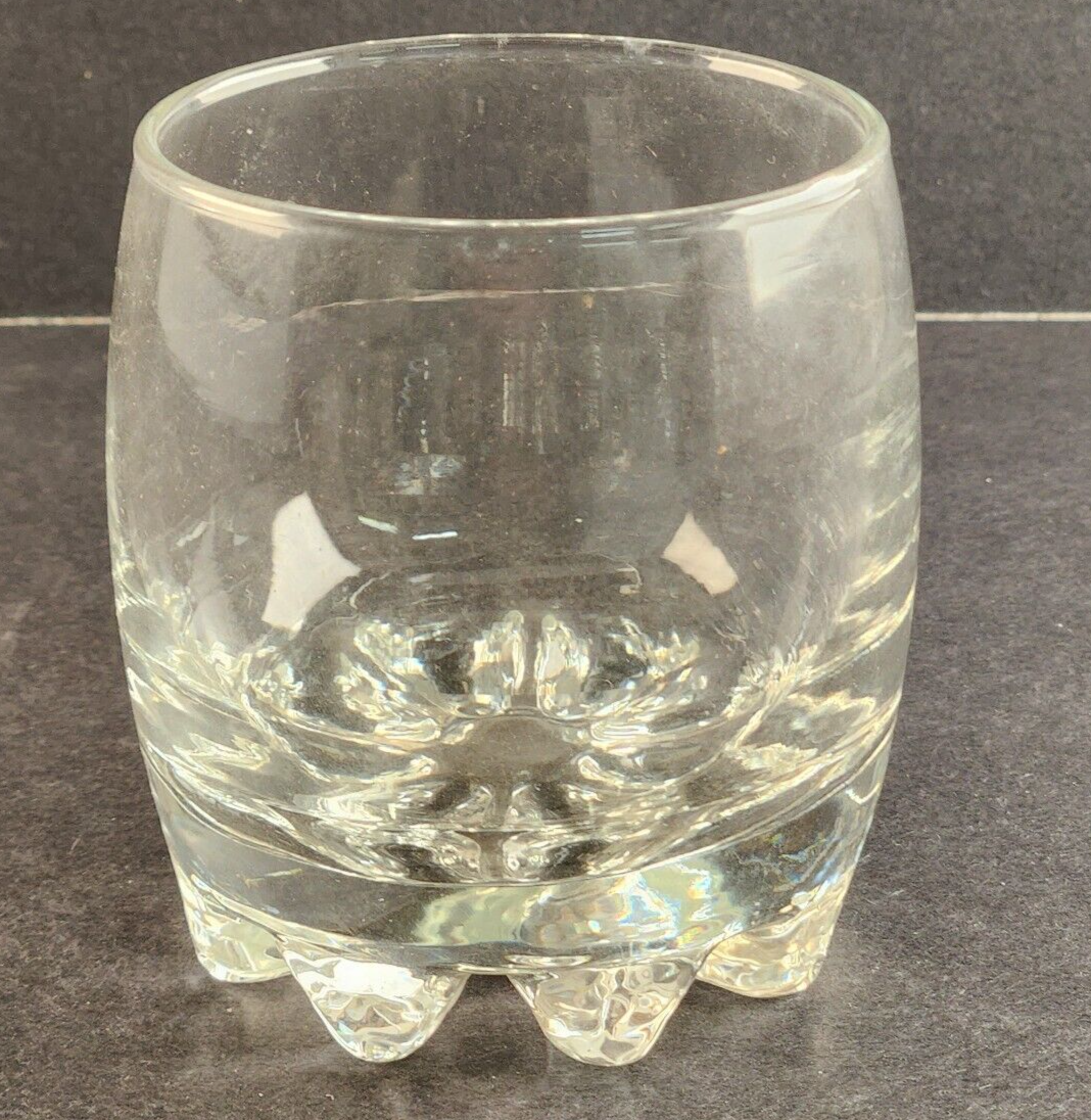 Set of 4 Bormioli Rocco Rocks High Ball Clear Scotch Glasses 8 oz Vintage