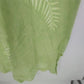 M Mac Shift Dress Lime Green Palm Leaf Floral Print Medium Short Sleeve