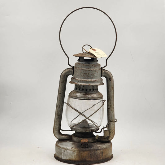 Antique Sta-Lit Kerosene Lantern Warren Stamping Original 14" Farmhouse Light