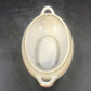 Hand Painted Floral Porcelain Covered Serving Bowl 6.5" Double Handle Japan