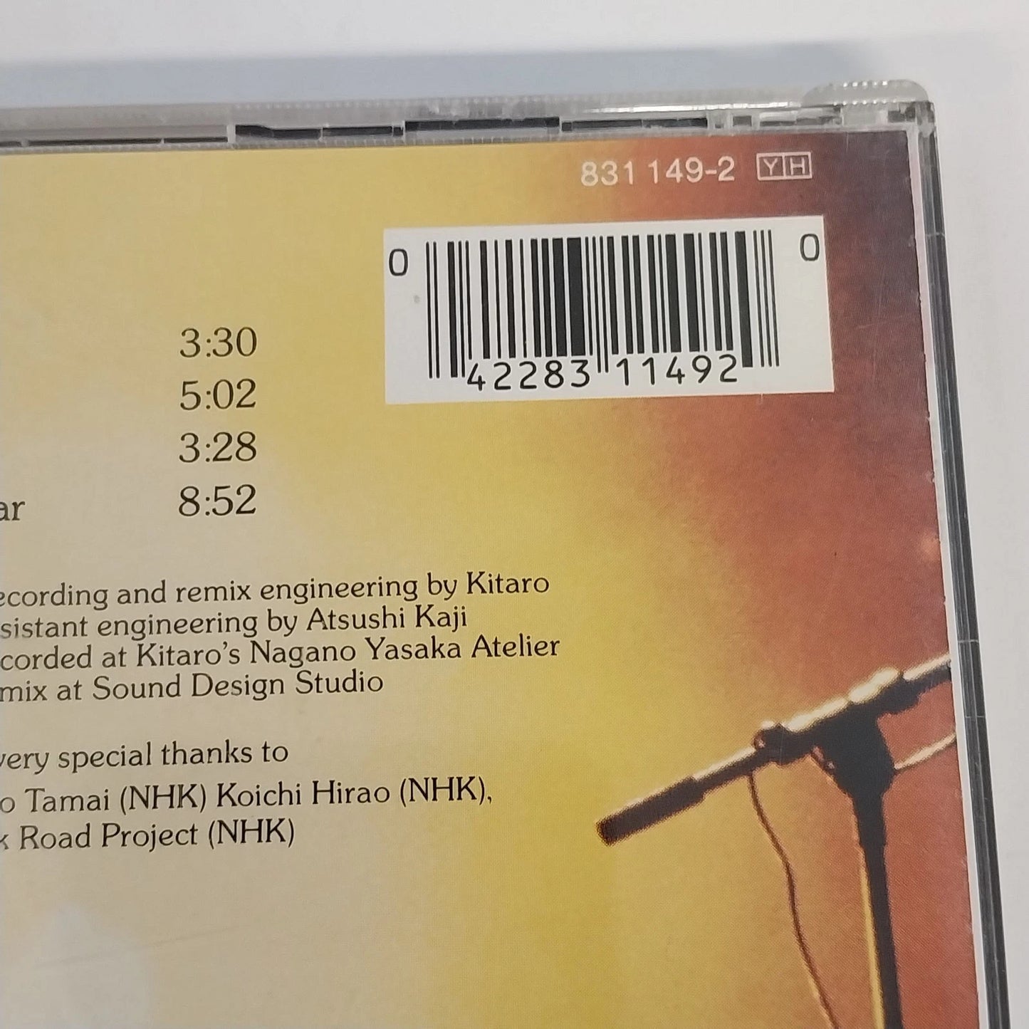 Kitaro Tenjiku Silk Road IV CD Polydor 831 149-2 YH New Age Electronic 8 Tracks