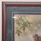 Sweethearts Print with Red Cardinal Bird & Rose Flower by Gregory Clair 20"x29"