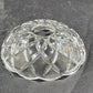 2 Pressed Glass Bobeche Chandelier Part Cups 4" Scalloped Edge