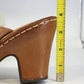 Sonoma Daunt Platform Sandals Women's Sz 8.5 Brown Leather 3.5" Block Heel NWT
