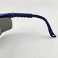 Gateway Strobe Safety Glasses Lightweight Telescoping Temples Side Shields Z87.1 (Blue Frame, Gray Lens)