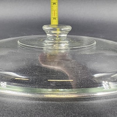 Corning Ware USA Replacement Clear Glass Lid 10.75" Outer 10'' Inner Lip Round