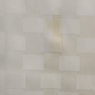White Rectangle Tablecloth with Windowpane Checkered Striped Pattern 52"x70"