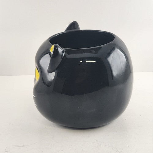Yankee Candle Black Cat Kitty Candy Dish Halloween Friends Collection Ceramic 6"