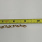 Gold Tone Link Bracelet Faux Pearl Twist Bar Accent Chain 9" Clasp Jewelry Vtg