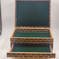 Thuya Moroccan Wood Large Jewelry Box – Handmade 17” Brick Design with Starburst Inlay Lid – Green Felt Lined – Artisan Keepsake Storage Chest