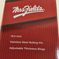 Mrs Fields Stainless Steel Rolling Pin 19.5" Adjustable Thickness Rings NIB