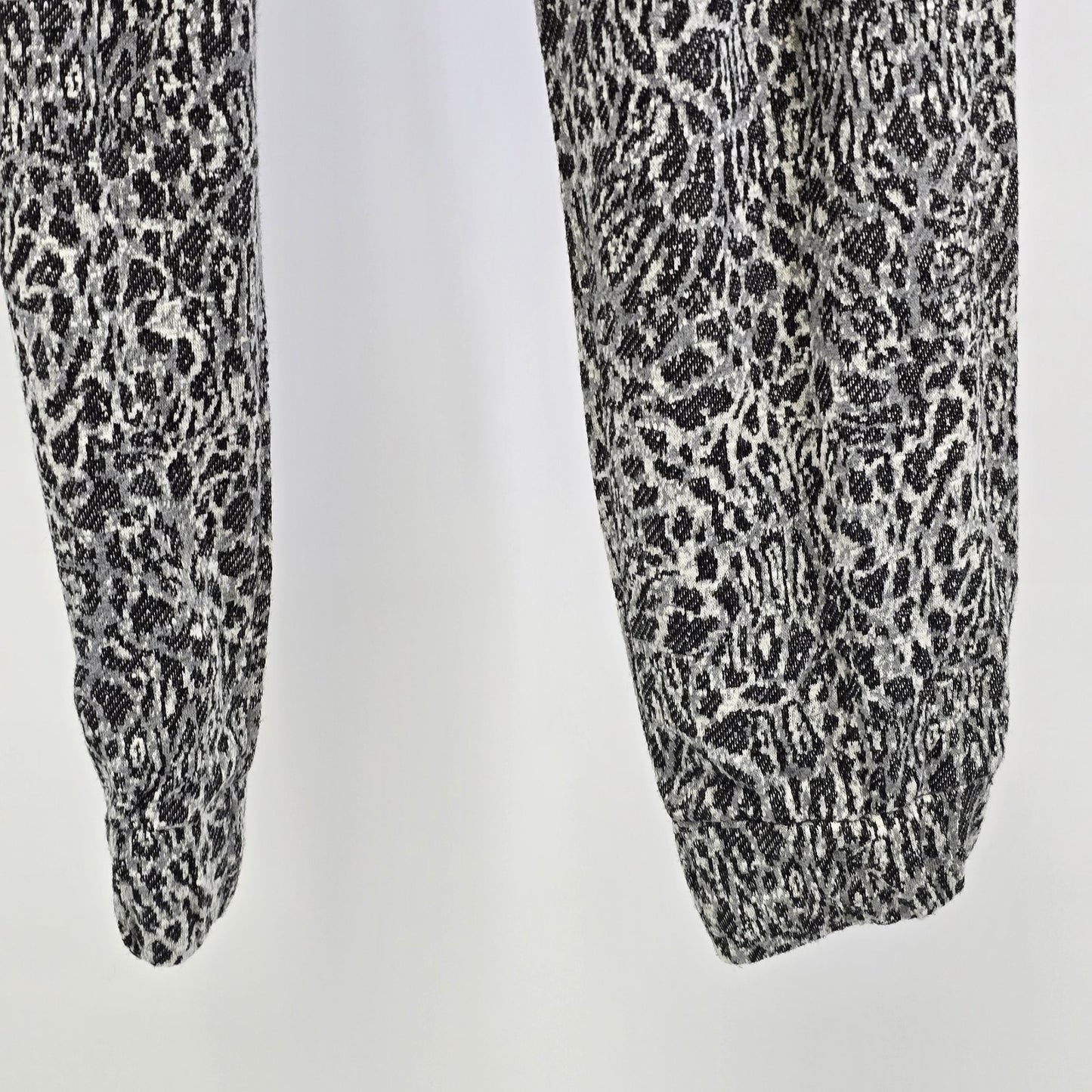 ADY P Women’s Jogger Pants with Contrast Panel in Mono Leopard Print XS China