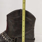 Candies Pasko Brown Ankle Booties Womens 8.5 Chain Rhinestone