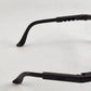 ERB Sting Ray Safety Glasses Half Frame Telescoping Temples UV Protection Z87.1+ (Black, Clear & Anti Fog)